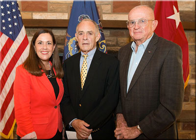 Senator Lisa Baker, Maj Gen (Ret) Lynch, Lt Gen (Ret) O'Neill