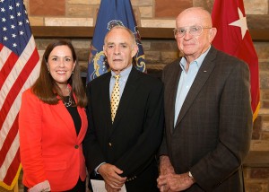 Sen. Lisa Baker, Maj. Gen. (Ret.) William Lynch and Lt. Gen. (Ret.) Dan O’Neill were on hand as Baker was inducted into the Pennsylvania Department of Military and Veterans Affairs Hall of Fame on July 15, 2014.