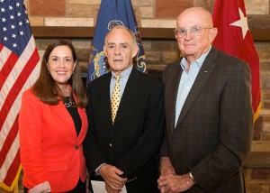 Sen. Lisa Baker, Maj. Gen. (Ret.) William Lynch and Lt. Gen. (Ret.) Dan O’Neill were on hand as Baker was inducted into the Pennsylvania Department of Military and Veterans Affairs Hall of Fame on July 15, 2014.  