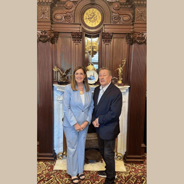 Slideshow showing Sen. Baker with members of PSEA in Harrisburg