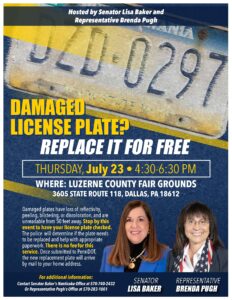 Damaged License plate? Replace it for free