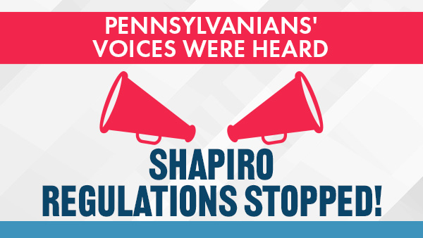 Shapiro Regulations Stopped